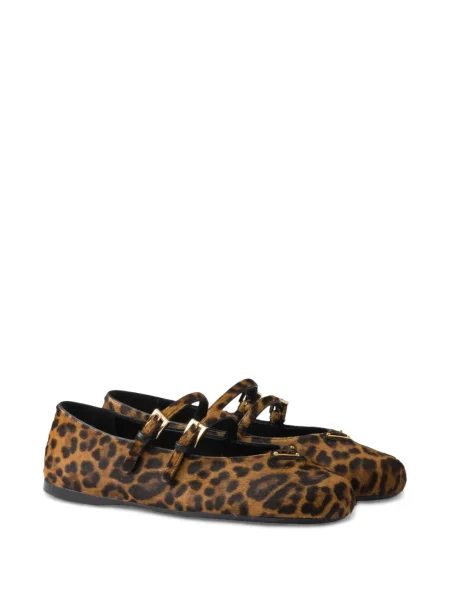 Balerini Prada cu imagine cu model leopard maro