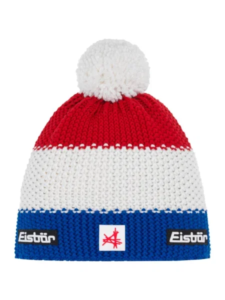 Căciulă Eisbär cu pompoane albastru