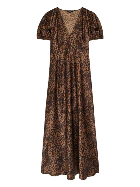 Rochie maxi Rails cu model leopard de costum maro