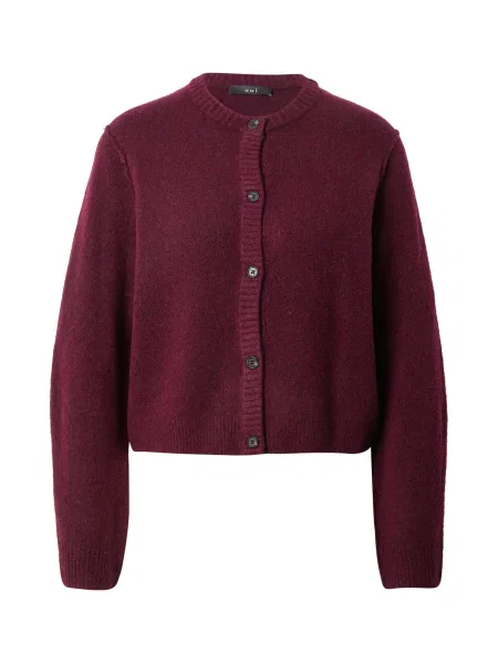 OUI cardigan de lână bordo