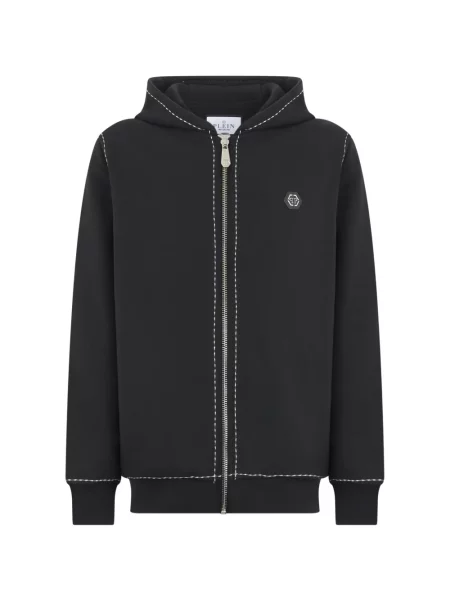 Hanorac cu glugă Philipp Plein cu autograf negru