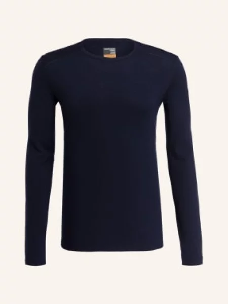 Longsleeve termoaktywny icebreaker Oasis Crewe midnight navy granatowa
