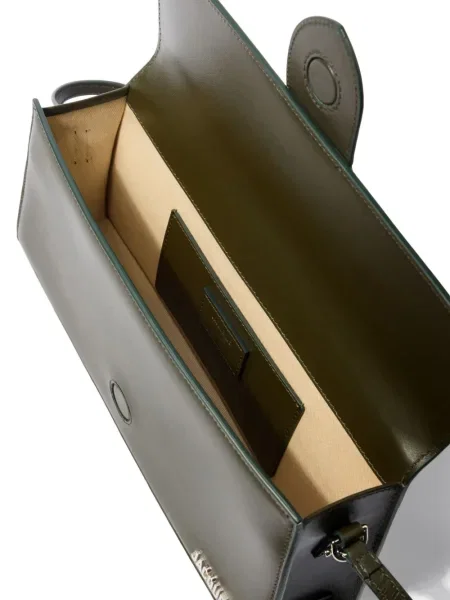 Geanta de piele Jacquemus din piele verde