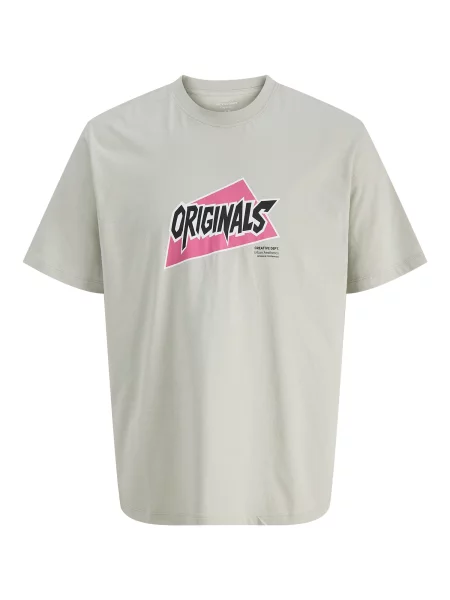 JACK & JONES Tricou JORKAI gri / roz negru