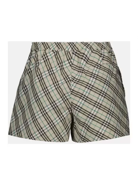 Szorty Burberry w kratę beżowe