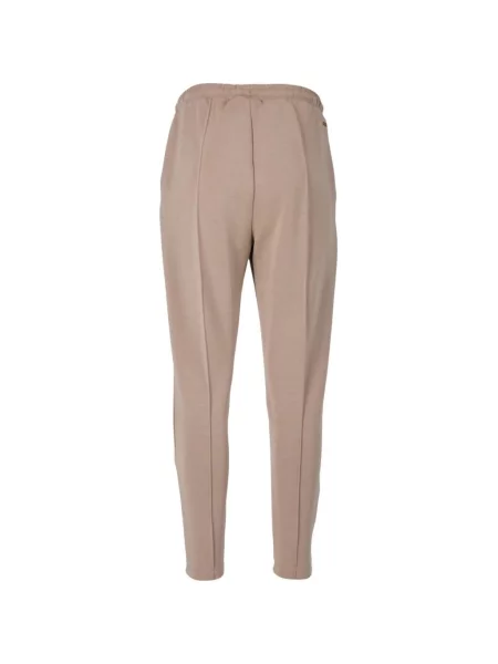 Spodnie dresowe Athlecia eleganckie brązowe