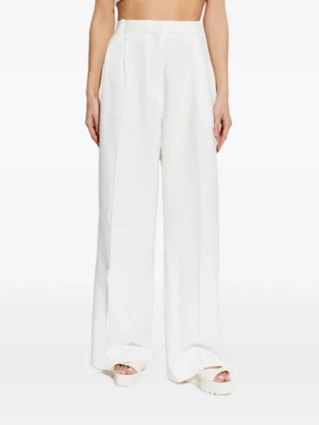 Pantaloni Iro plisate alb