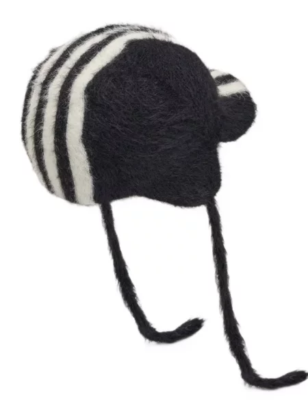 Căciulă Y-3 cu dungi negru