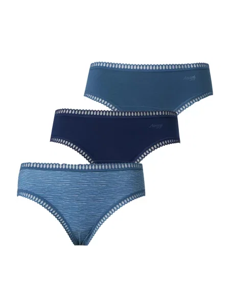 SLOGGI Slip GO Crush bleumarin / fumuriu / cyan albastru
