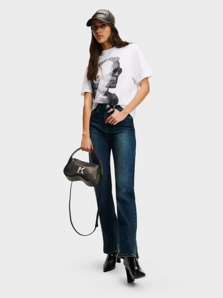 Прямые джинсы Karl Lagerfeld Jeans синие