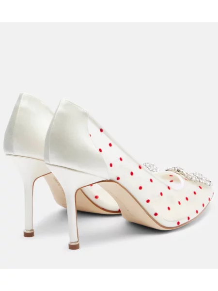 Pantofi cu toc Manolo Blahnik cu buline