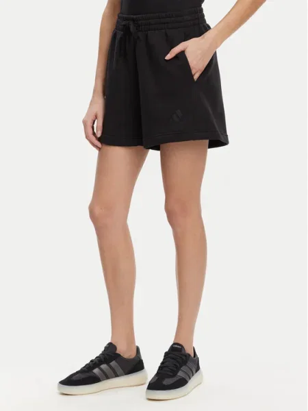 Adidas Спортни шорти ALL SZN Fleece черен