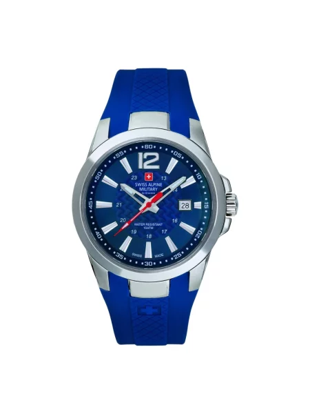 Lniany zegarek Swiss Alpine Military niebieski