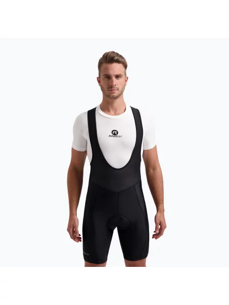 Мъжки шорти за колоездене Rogelli Econ Bib Short black черно