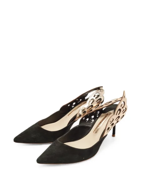 Pantofi cu toc Sophia Webster din piele slingback negru
