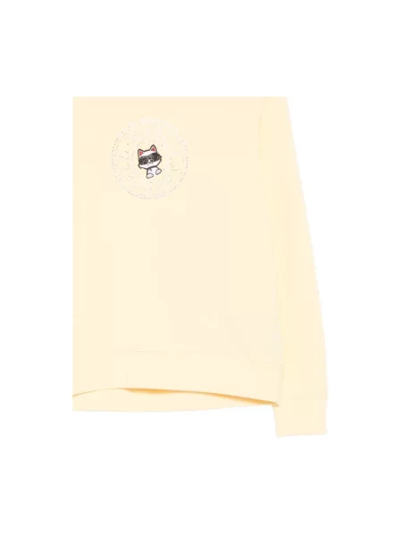 Bluza Karl Lagerfeld z logo żółta