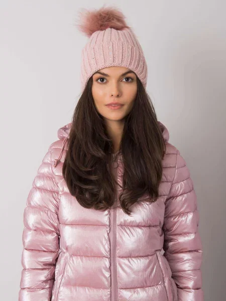 Șapcă Fashionhunters cu aplicații roz