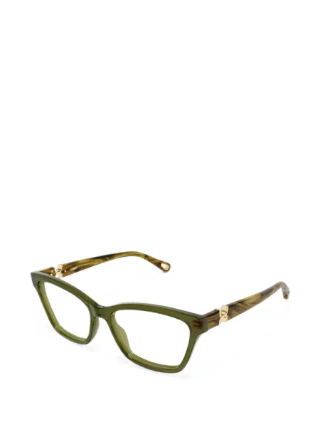 Ochelari de soare Chloé Eyewear cu autograf verde