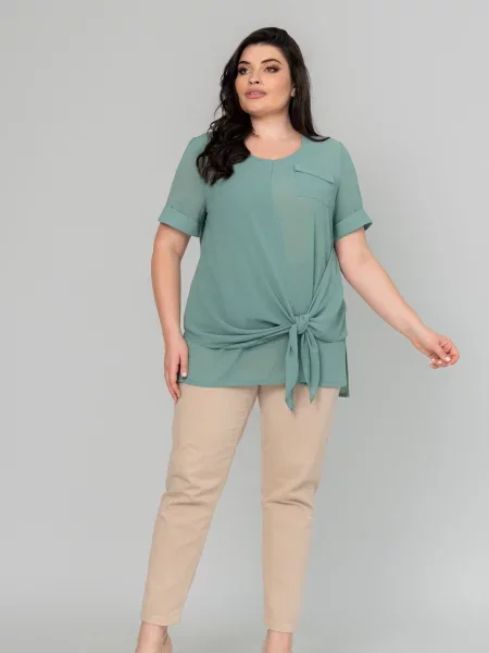 Туніка All Posa Комплект майка+накидка оливковий текстиль