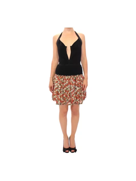 Sukienka koktajlowa Dolce And Gabbana z dekoltem halter czarna