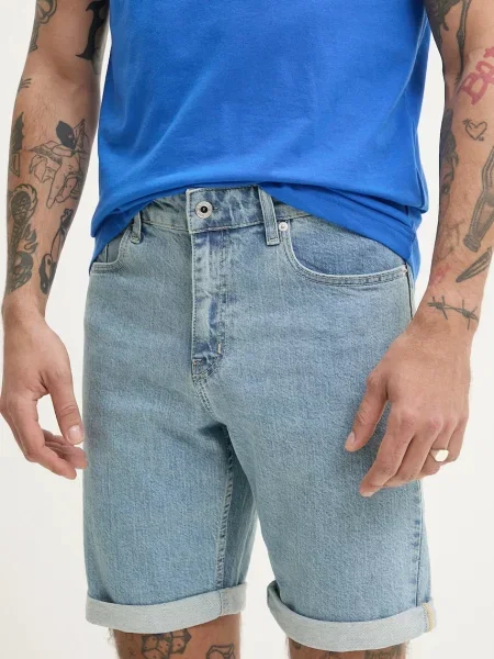 Karl Lagerfeld Jeans Pantaloni scurți de blugi albastru