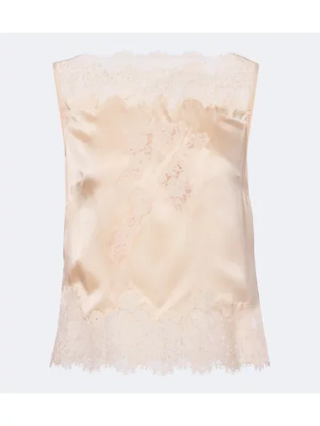 Top Dôen din satin roz