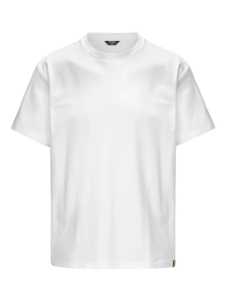 Tricou K-way cu decolteu rotund alb