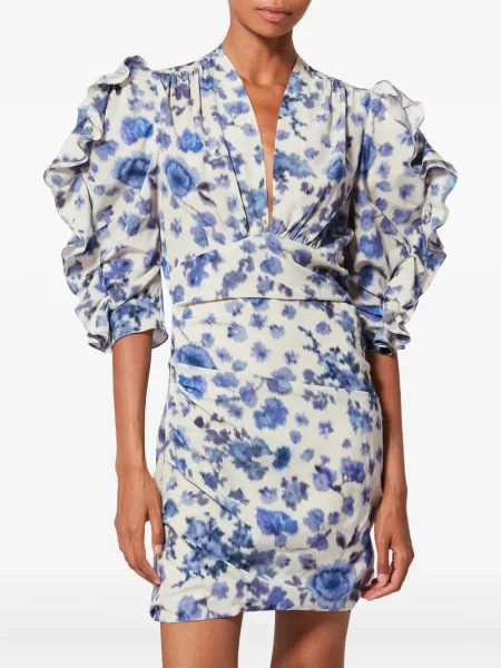 Rochie Isabel Marant cu volane de costum