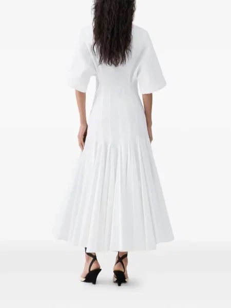 Rochie midi Jacquemus până la genunchi de costum alb