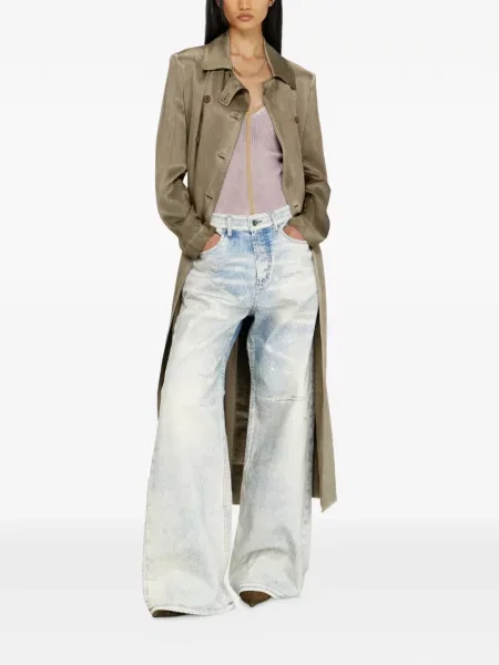 Trenci Diesel din satin verde