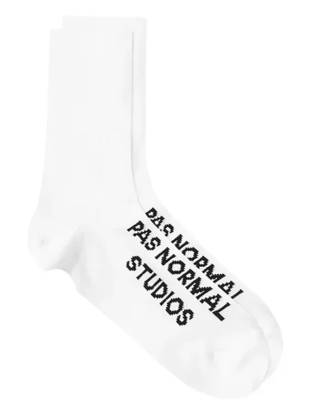 Șosete Pas Normal Studios cu autograf alb
