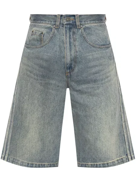 Pantaloni Adidas din piele albastru