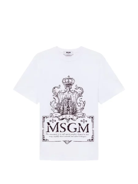 Tricou Msgm cu imagine alb