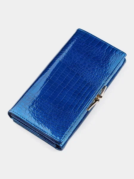 ST Leather Accessories Гаманець Шкіра синій