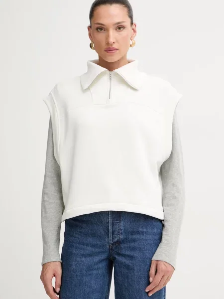 Rag & Bone hanorac fără mâneci pentru femei cu Terry bej