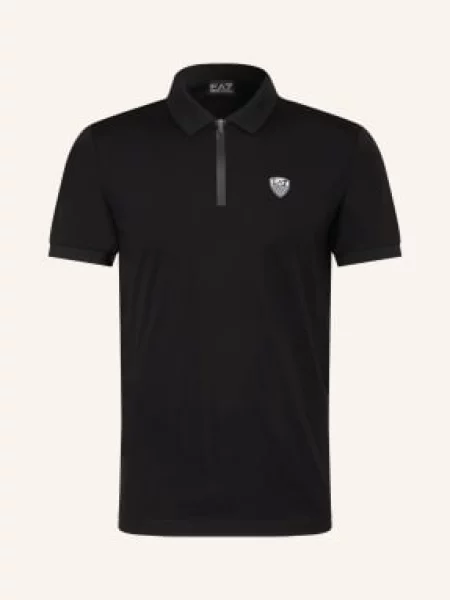 Emporio Armani Žerzejová Polokošile Train černá
