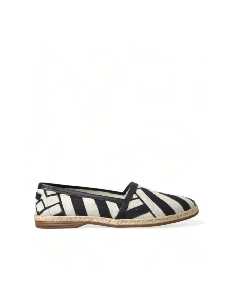 Espadryle Dolce And Gabbana skórzane czarne