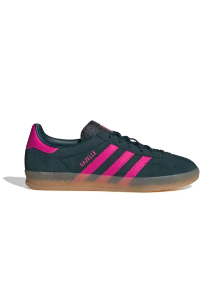 Sneakers adidas Gazelle Indoor W Aura Ivy/ Shock Pink/ Gum EUR 37 niebieskie
