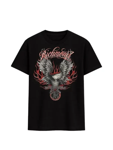 Tricou John Richmond cu imagine negru