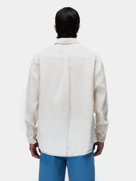 Лляна Сорочка повсякденна Napapijri G-LINEN LS білий