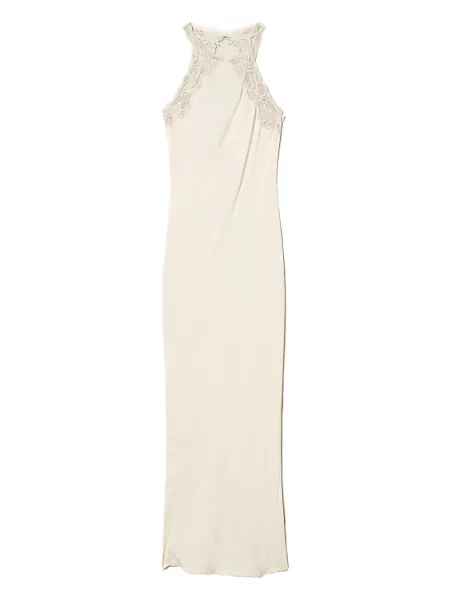 Satenska odgovarati haljina Twinset bijela