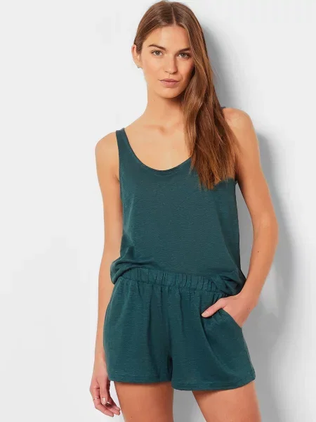 Лляна майка Etam зелена