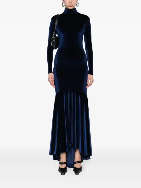 Suknele Atu Body Couture velvetinis mėlyna