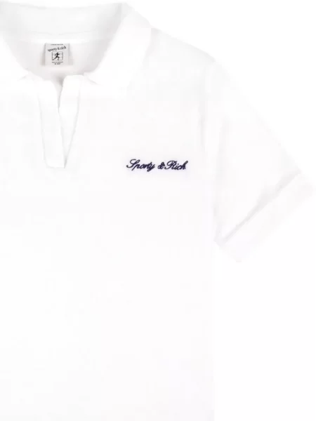 Koszulka polo dziecięca Sporty And Rich biała