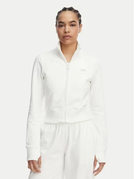 Tommy Jeans Pulóver Metallic Logo fehér