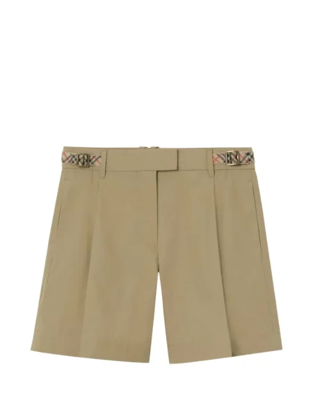 Pantaloni scurți Burberry în carouri din poplin