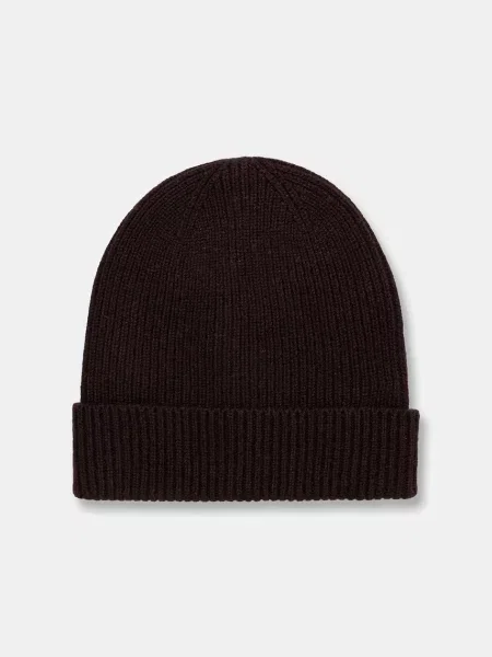 Medicine čiapka beanie dámska z meríno vlny hnedá