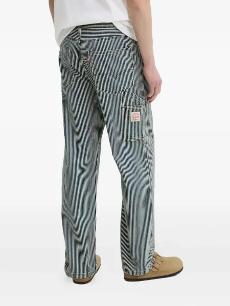 Blugi evazați Levi's® din piele de căprioară albastru