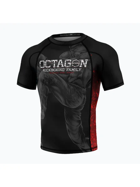 Мъжка риза за кикбокс Octagon Premium Kickboxing Family black/multicolour черно