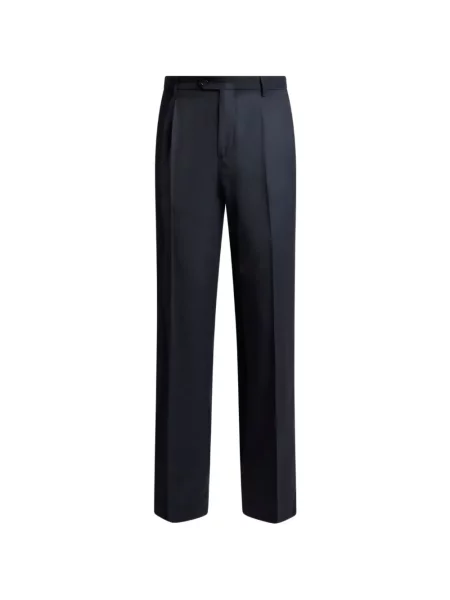 Pantaloni Etro de lână albastru